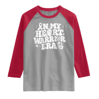 CHD Heart Disease Awareness Raglan Shirt In My Heart Warrior Era