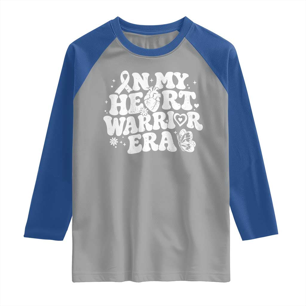 CHD Heart Disease Awareness Raglan Shirt In My Heart Warrior Era