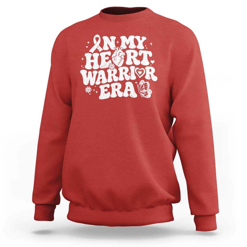 CHD Heart Disease Awareness Sweatshirt In My Heart Warrior Era