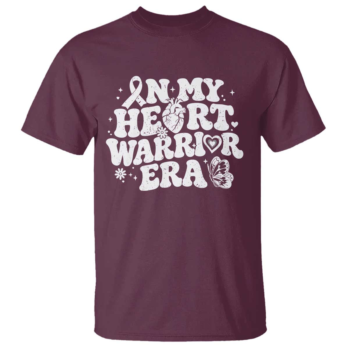 CHD Heart Disease Awareness T Shirt In My Heart Warrior Era