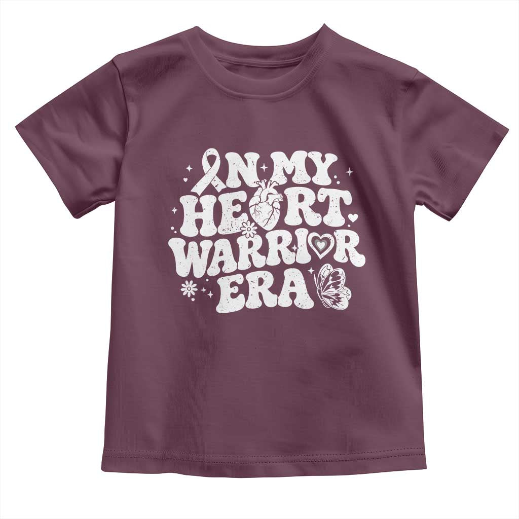 CHD Heart Disease Awareness Toddler T Shirt In My Heart Warrior Era
