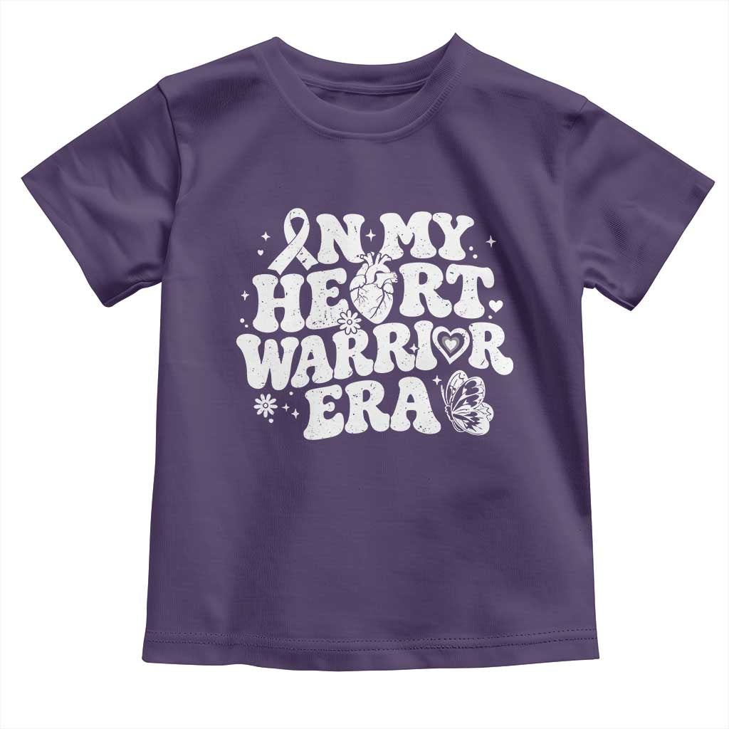 CHD Heart Disease Awareness Toddler T Shirt In My Heart Warrior Era
