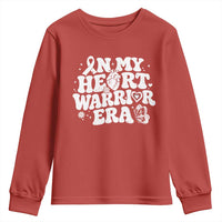 CHD Heart Disease Awareness Youth Sweatshirt In My Heart Warrior Era