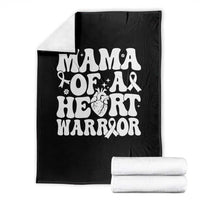 CHD Heart Disease Awareness Throw Blanket Heart Warrior Mama