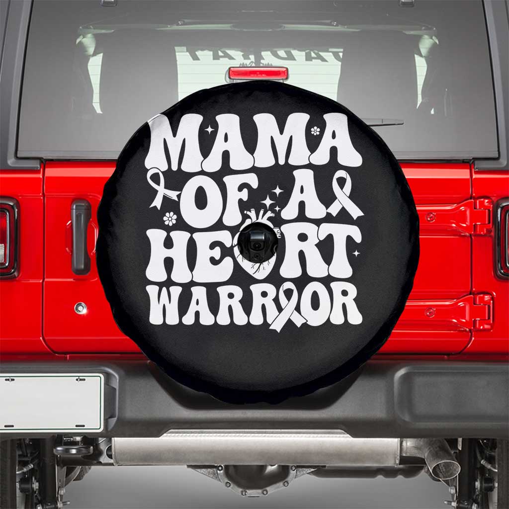 CHD Heart Disease Awareness Spare Tire Cover Heart Warrior Mama