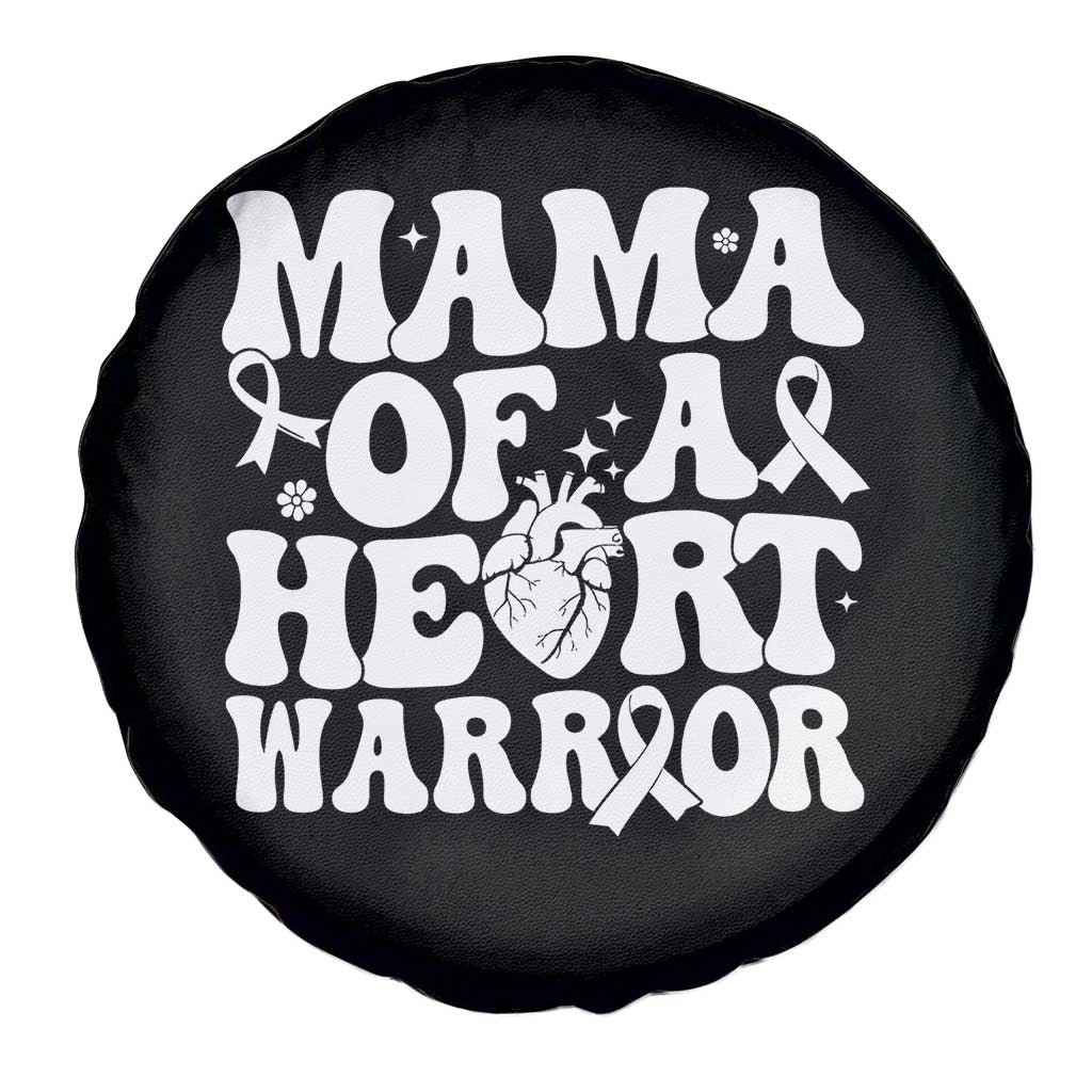 CHD Heart Disease Awareness Spare Tire Cover Heart Warrior Mama