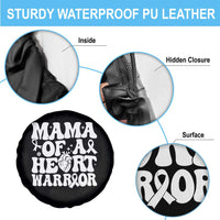 CHD Heart Disease Awareness Spare Tire Cover Heart Warrior Mama