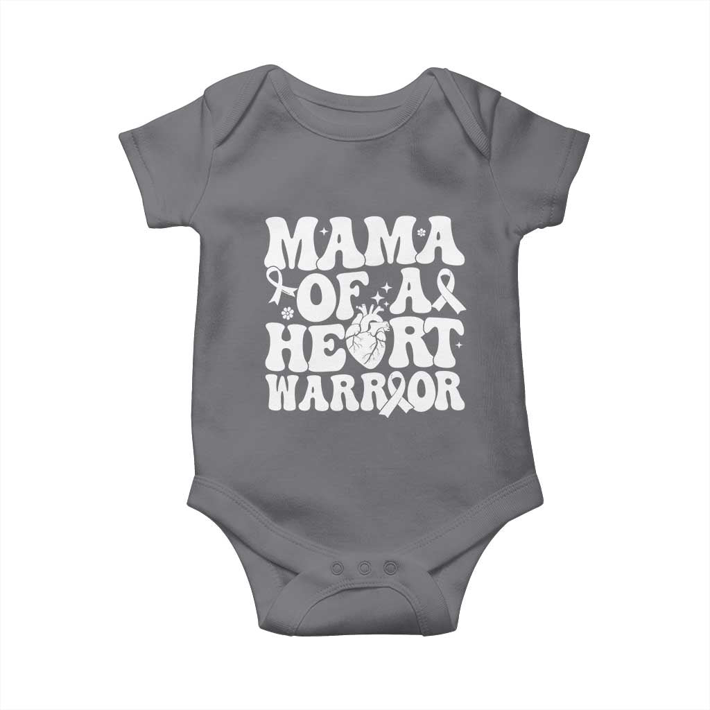 CHD Heart Disease Awareness Baby Onesie Heart Warrior Mama