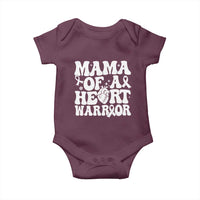 CHD Heart Disease Awareness Baby Onesie Heart Warrior Mama