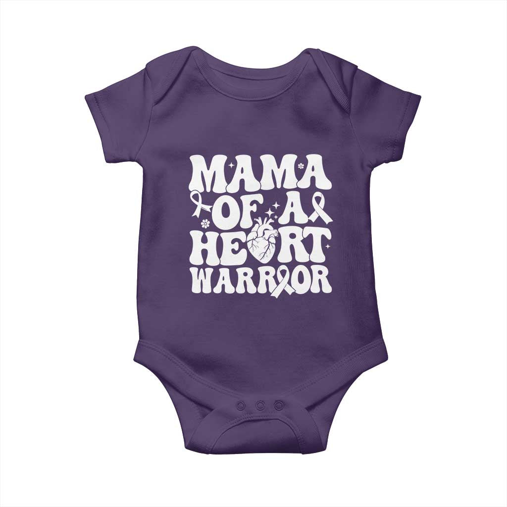 CHD Heart Disease Awareness Baby Onesie Heart Warrior Mama