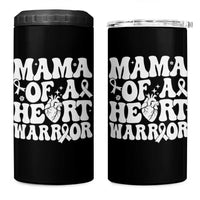CHD Heart Disease Awareness 4 in 1 Can Cooler Tumbler Heart Warrior Mama