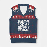 CHD Heart Disease Awareness V-Neck Knit Sweater Vest Heart Warrior Mama