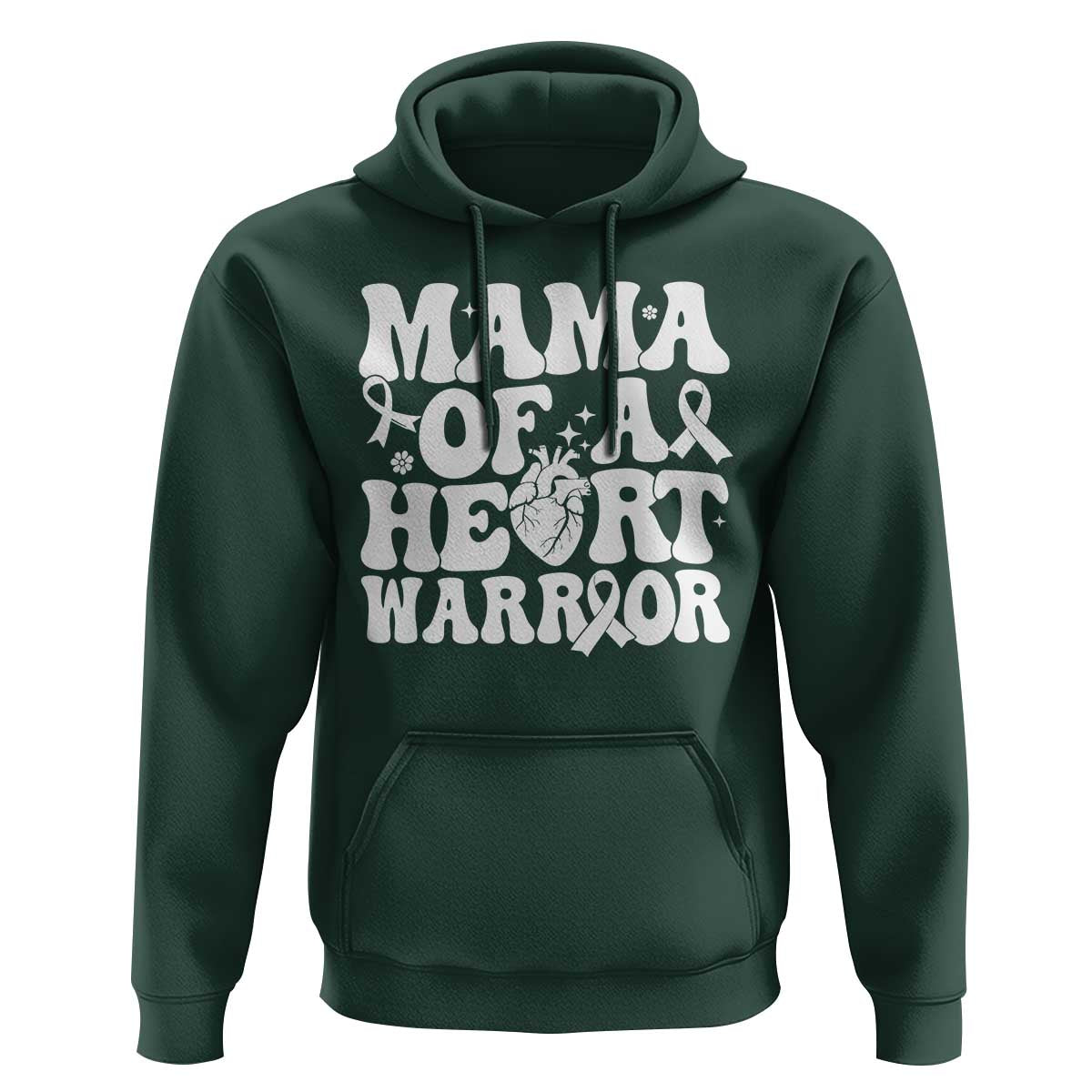 CHD Heart Disease Awareness Hoodie Heart Warrior Mama