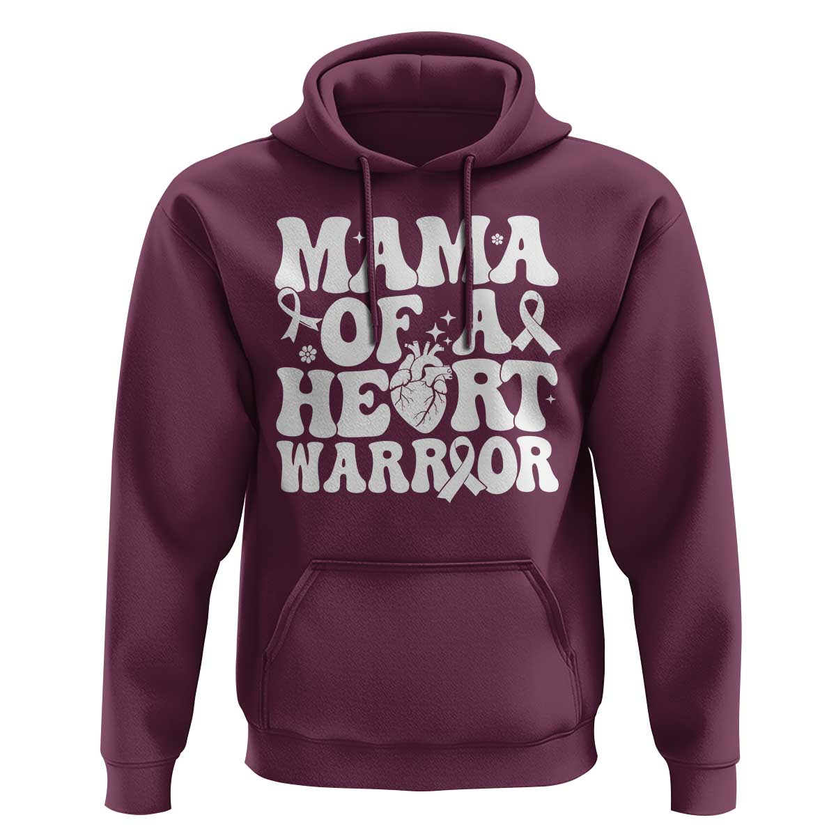 CHD Heart Disease Awareness Hoodie Heart Warrior Mama