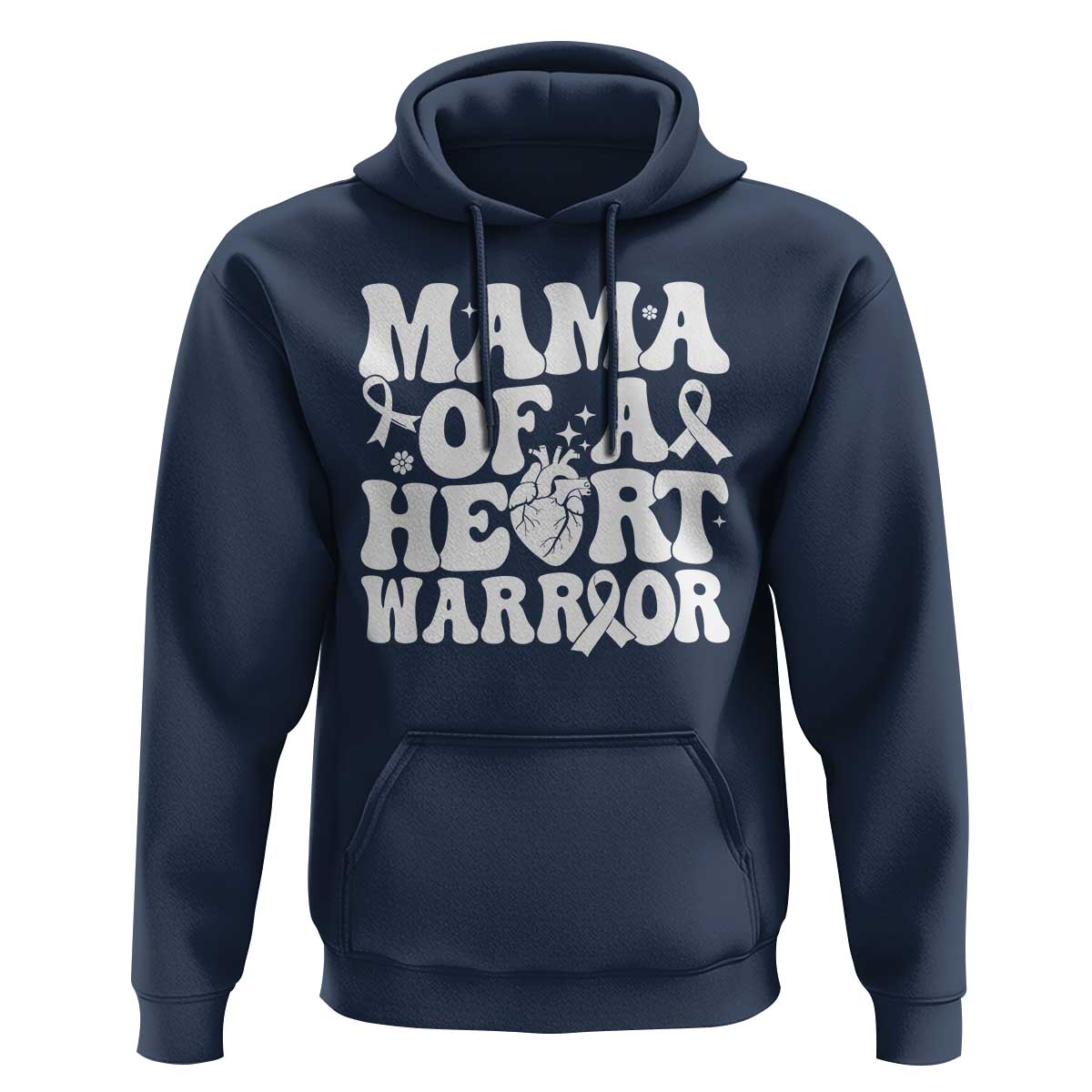 CHD Heart Disease Awareness Hoodie Heart Warrior Mama