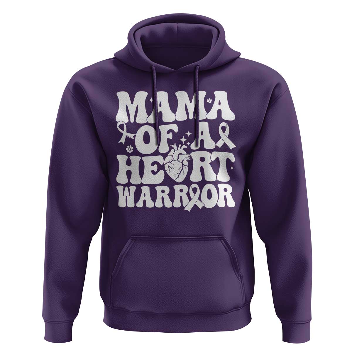 CHD Heart Disease Awareness Hoodie Heart Warrior Mama