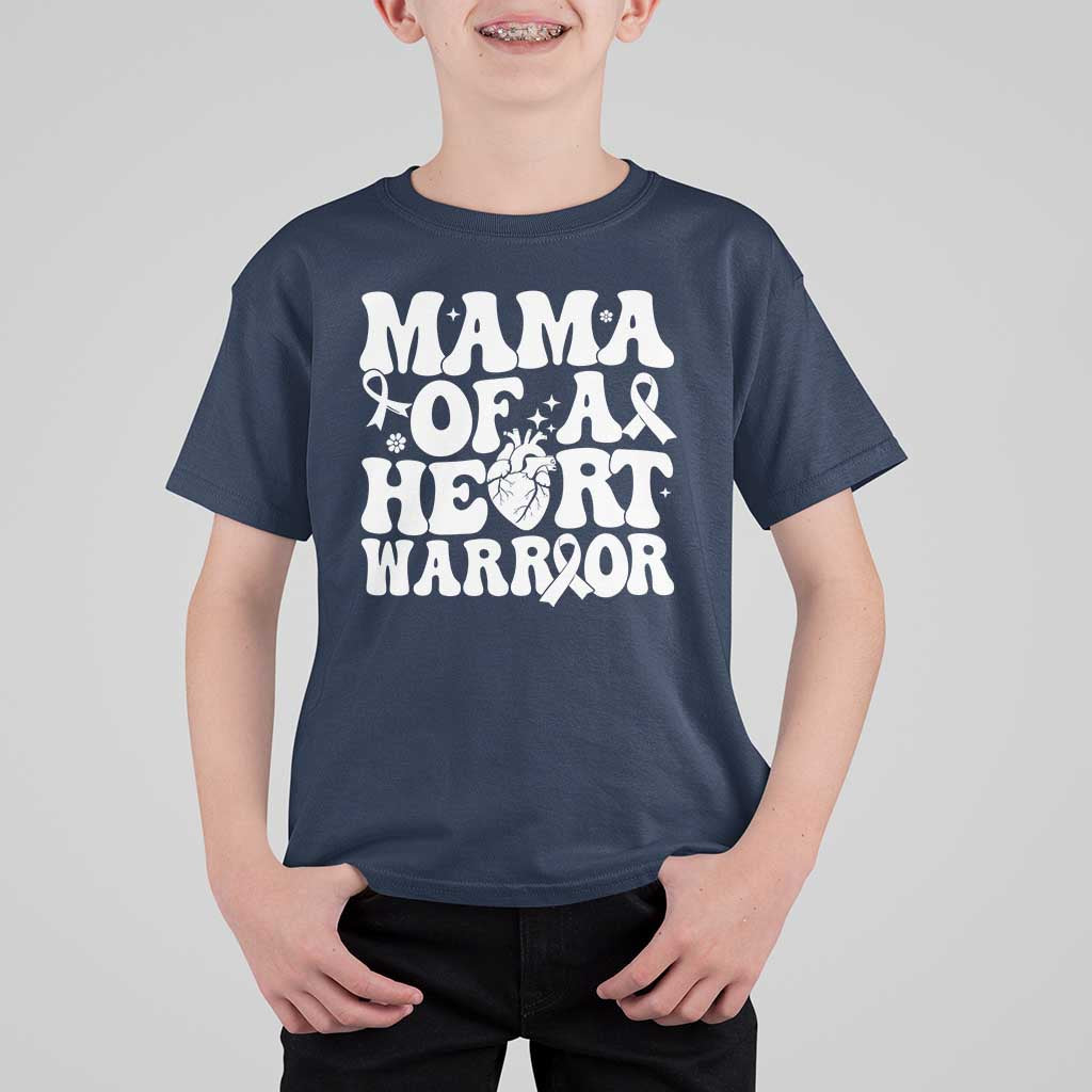 CHD Heart Disease Awareness T Shirt For Kid Heart Warrior Mama