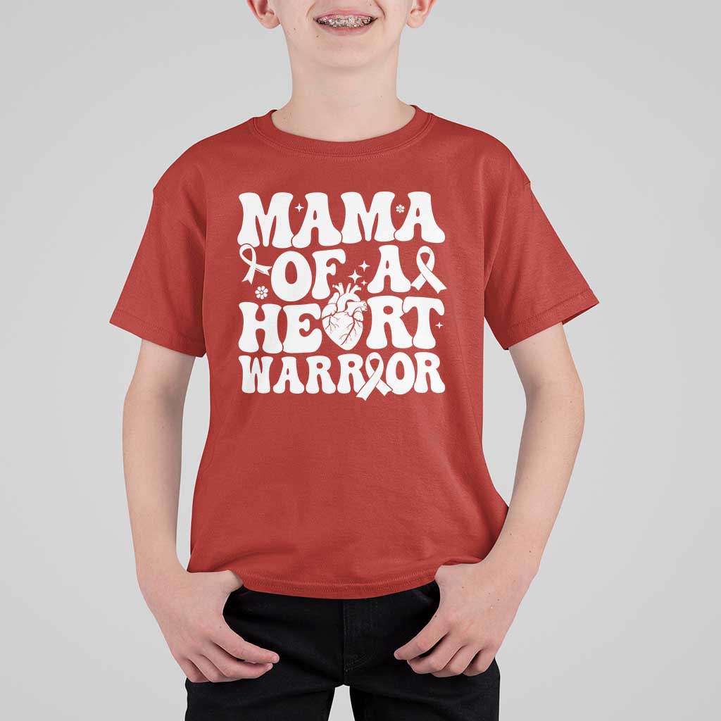 CHD Heart Disease Awareness T Shirt For Kid Heart Warrior Mama