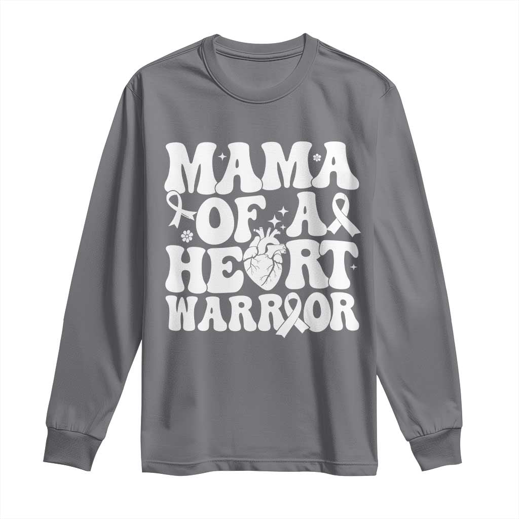 CHD Heart Disease Awareness Long Sleeve Shirt Heart Warrior Mama
