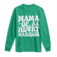 CHD Heart Disease Awareness Long Sleeve Shirt Heart Warrior Mama