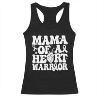 CHD Heart Disease Awareness Racerback Tank Top Heart Warrior Mama