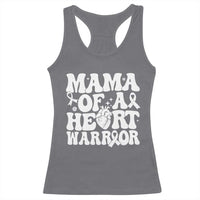 CHD Heart Disease Awareness Racerback Tank Top Heart Warrior Mama