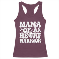 CHD Heart Disease Awareness Racerback Tank Top Heart Warrior Mama