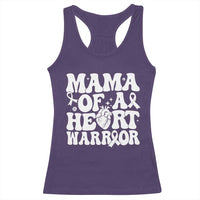 CHD Heart Disease Awareness Racerback Tank Top Heart Warrior Mama