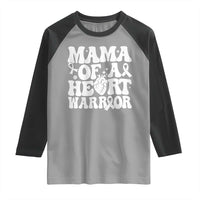 CHD Heart Disease Awareness Raglan Shirt Heart Warrior Mama