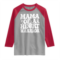 CHD Heart Disease Awareness Raglan Shirt Heart Warrior Mama