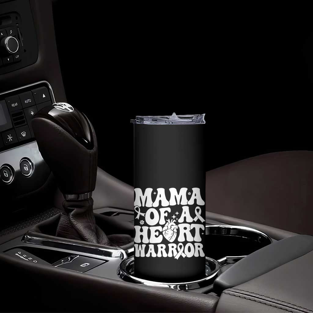 CHD Heart Disease Awareness Skinny Tumbler Heart Warrior Mama