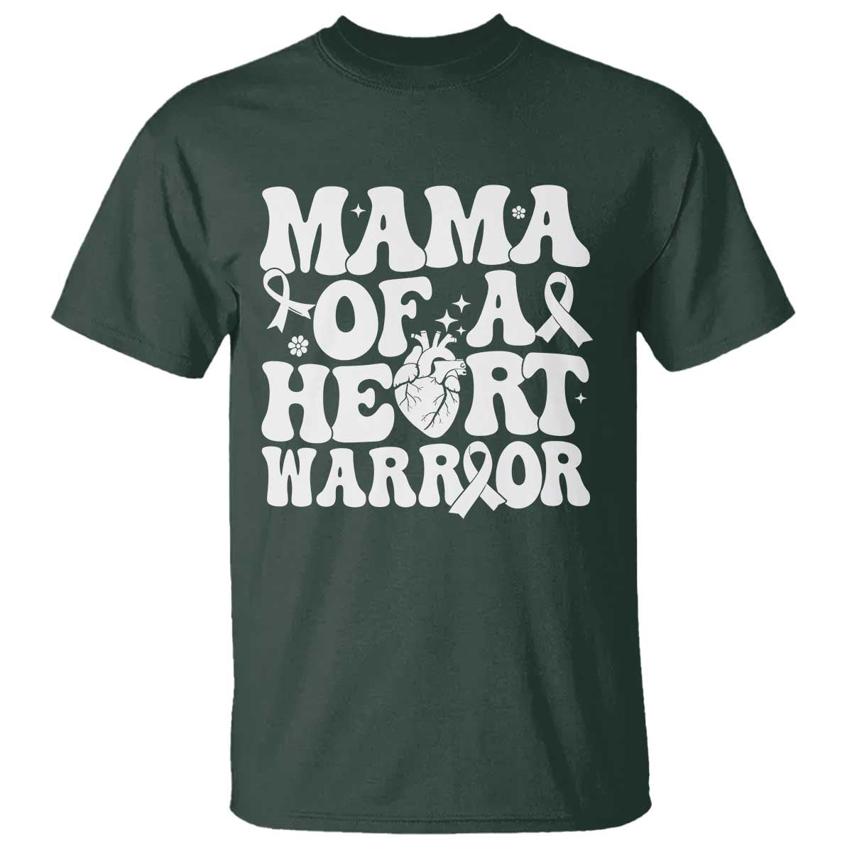 CHD Heart Disease Awareness T Shirt Heart Warrior Mama