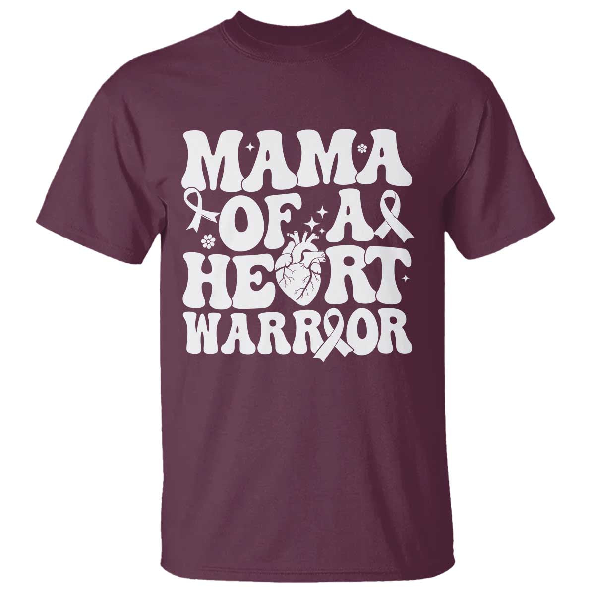 CHD Heart Disease Awareness T Shirt Heart Warrior Mama