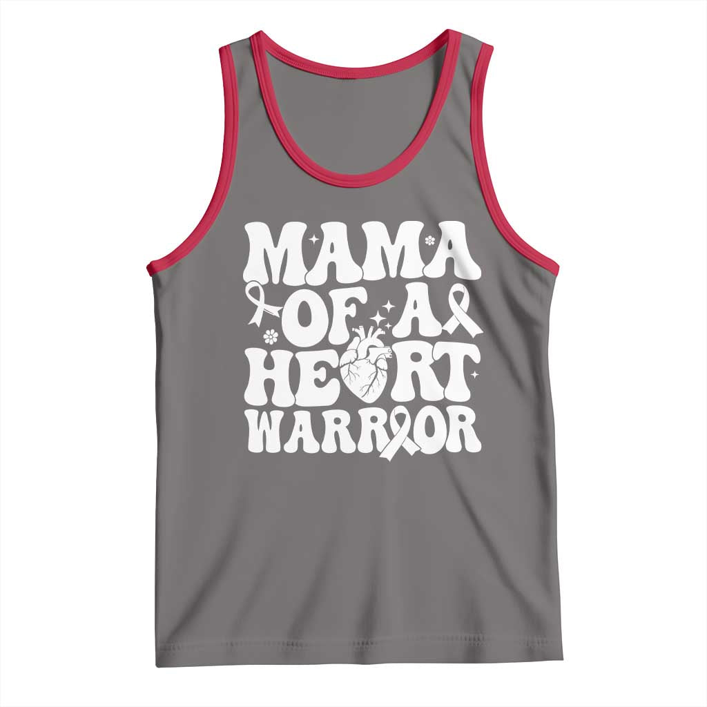 CHD Heart Disease Awareness Tank Top Heart Warrior Mama