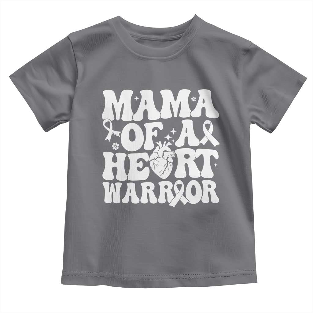 CHD Heart Disease Awareness Toddler T Shirt Heart Warrior Mama