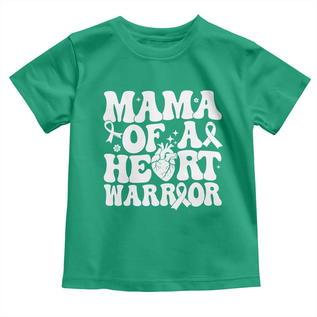 CHD Heart Disease Awareness Toddler T Shirt Heart Warrior Mama