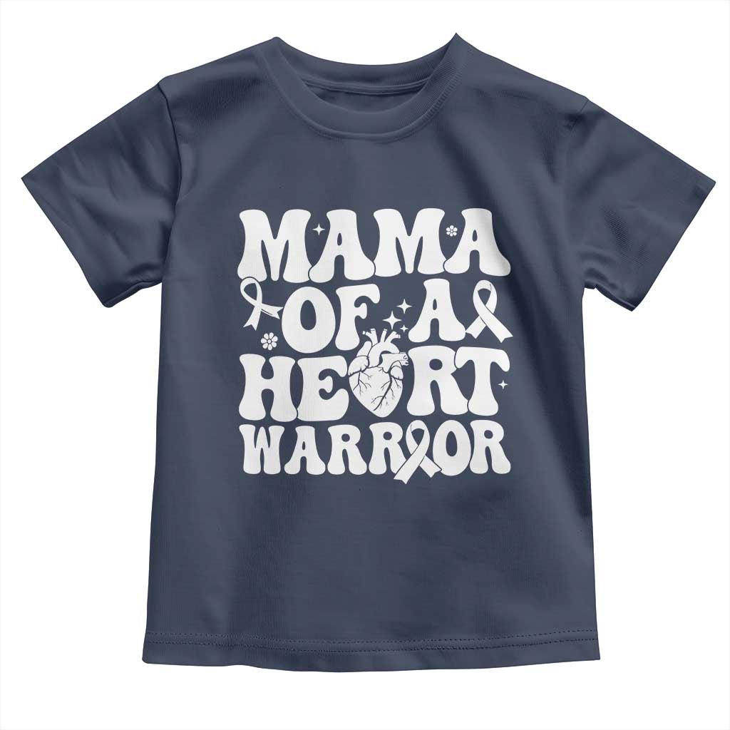 CHD Heart Disease Awareness Toddler T Shirt Heart Warrior Mama