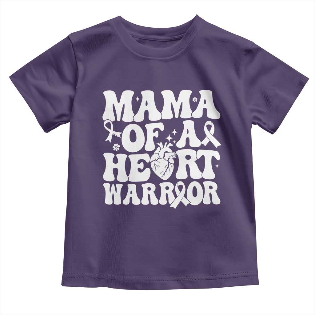 CHD Heart Disease Awareness Toddler T Shirt Heart Warrior Mama