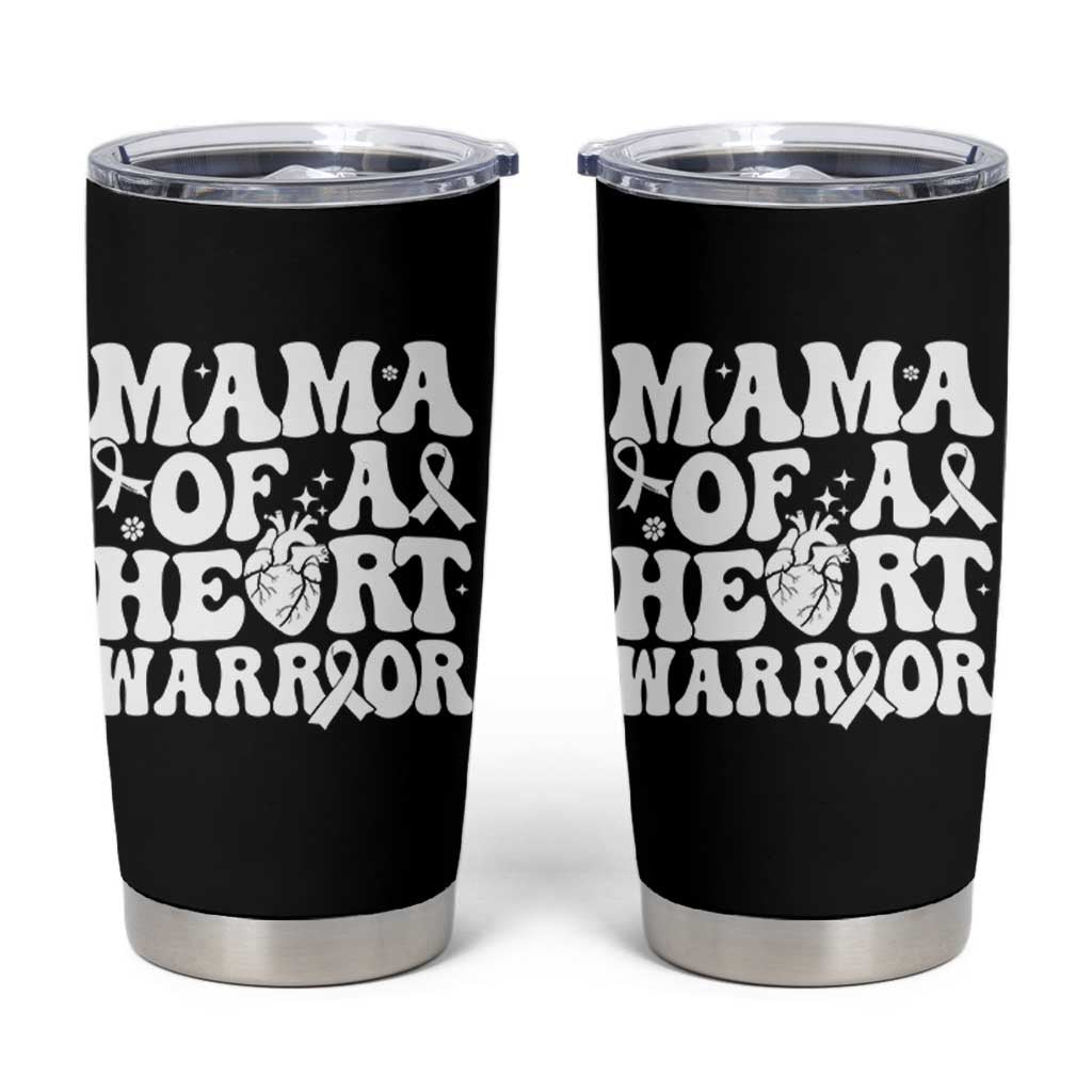 CHD Heart Disease Awareness Tumbler Cup Heart Warrior Mama