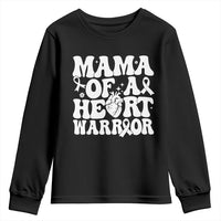 CHD Heart Disease Awareness Youth Sweatshirt Heart Warrior Mama