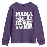 CHD Heart Disease Awareness Youth Sweatshirt Heart Warrior Mama