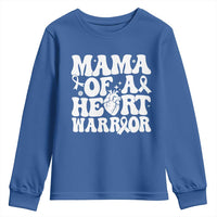 CHD Heart Disease Awareness Youth Sweatshirt Heart Warrior Mama