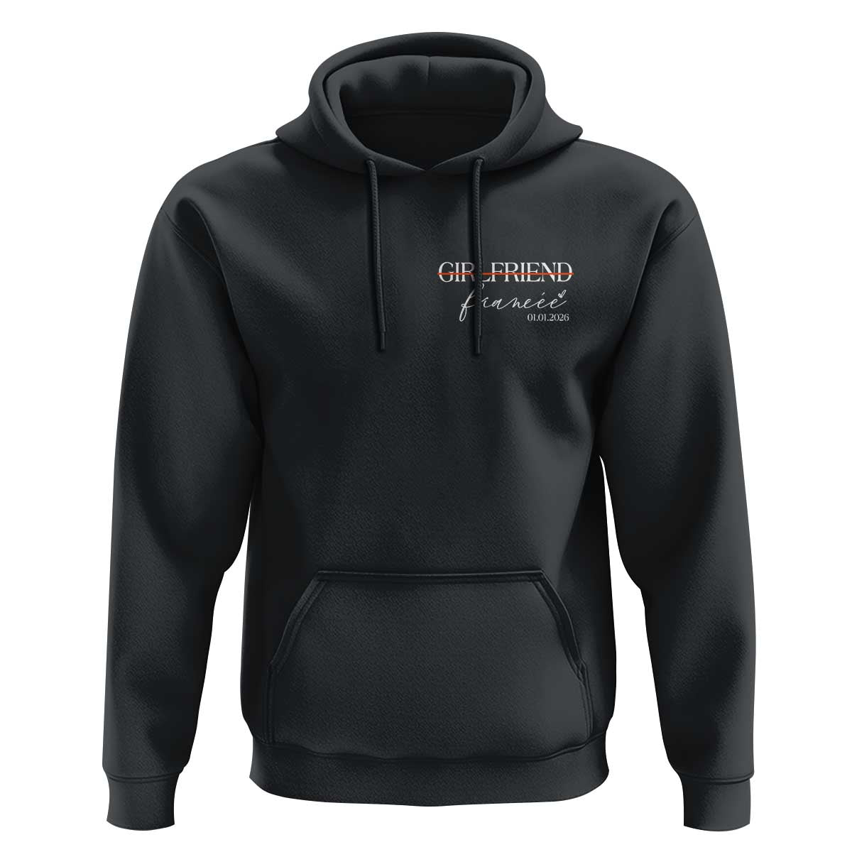 Personalized Fiancee Hoodie Custom Date Girlfriend Engagement Gifts Future Mr and Mrs