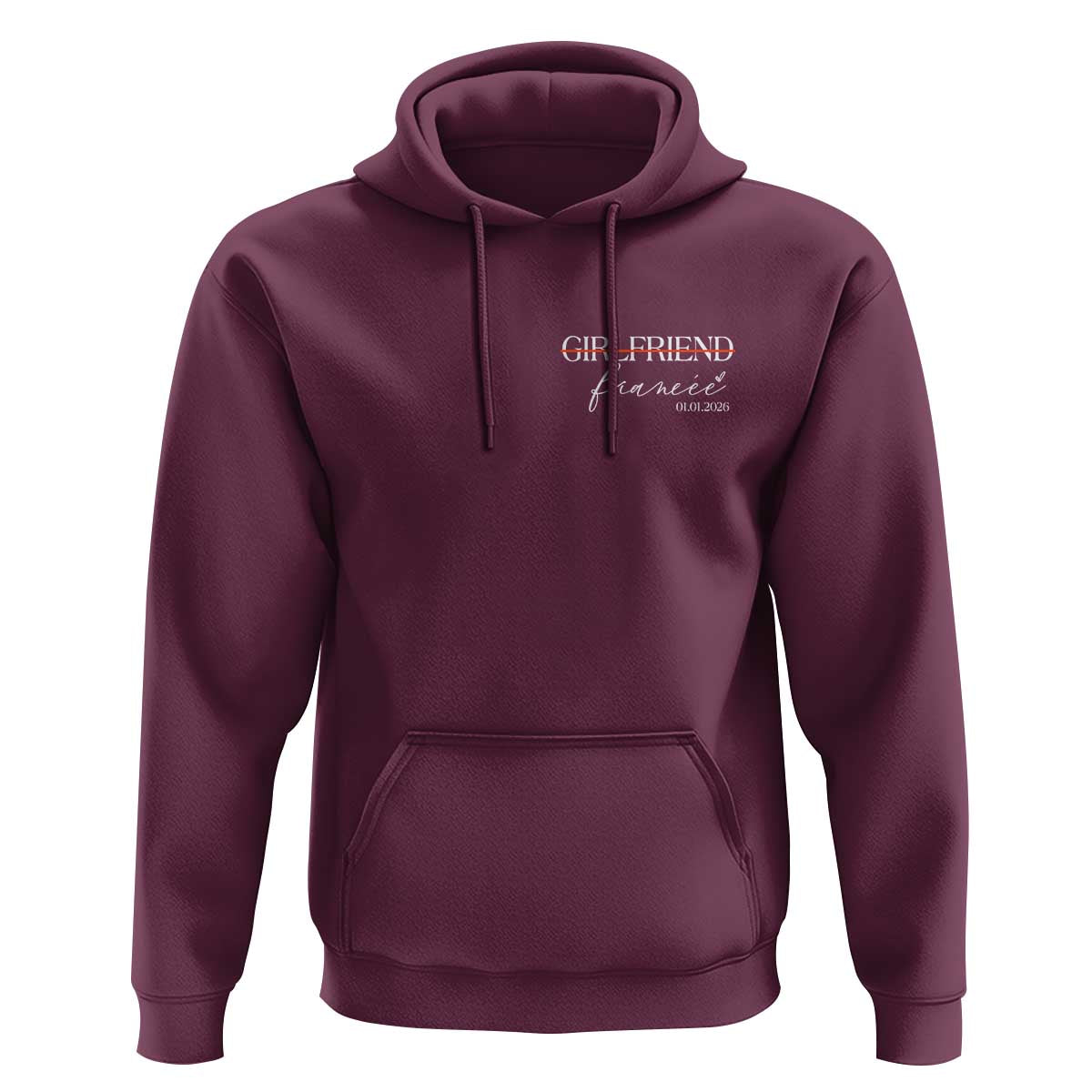 Personalized Fiancee Hoodie Custom Date Girlfriend Engagement Gifts Future Mr and Mrs