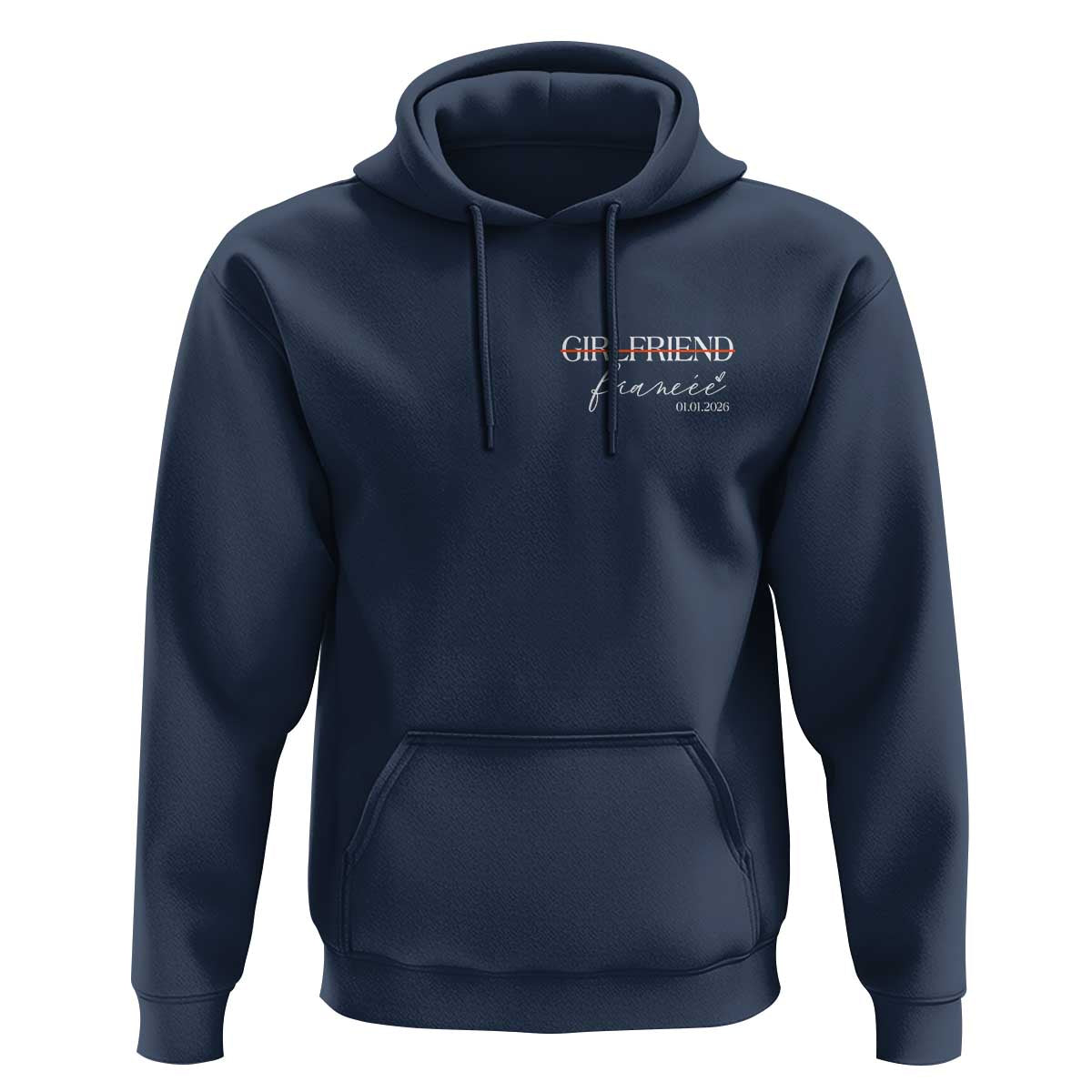 Personalized Fiancee Hoodie Custom Date Girlfriend Engagement Gifts Future Mr and Mrs