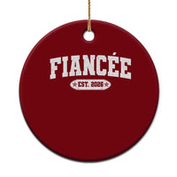 Fiancee Est 2026 Ceramic Ornament Future Mrs. and Mr. Bridal Shower Engagement Gift