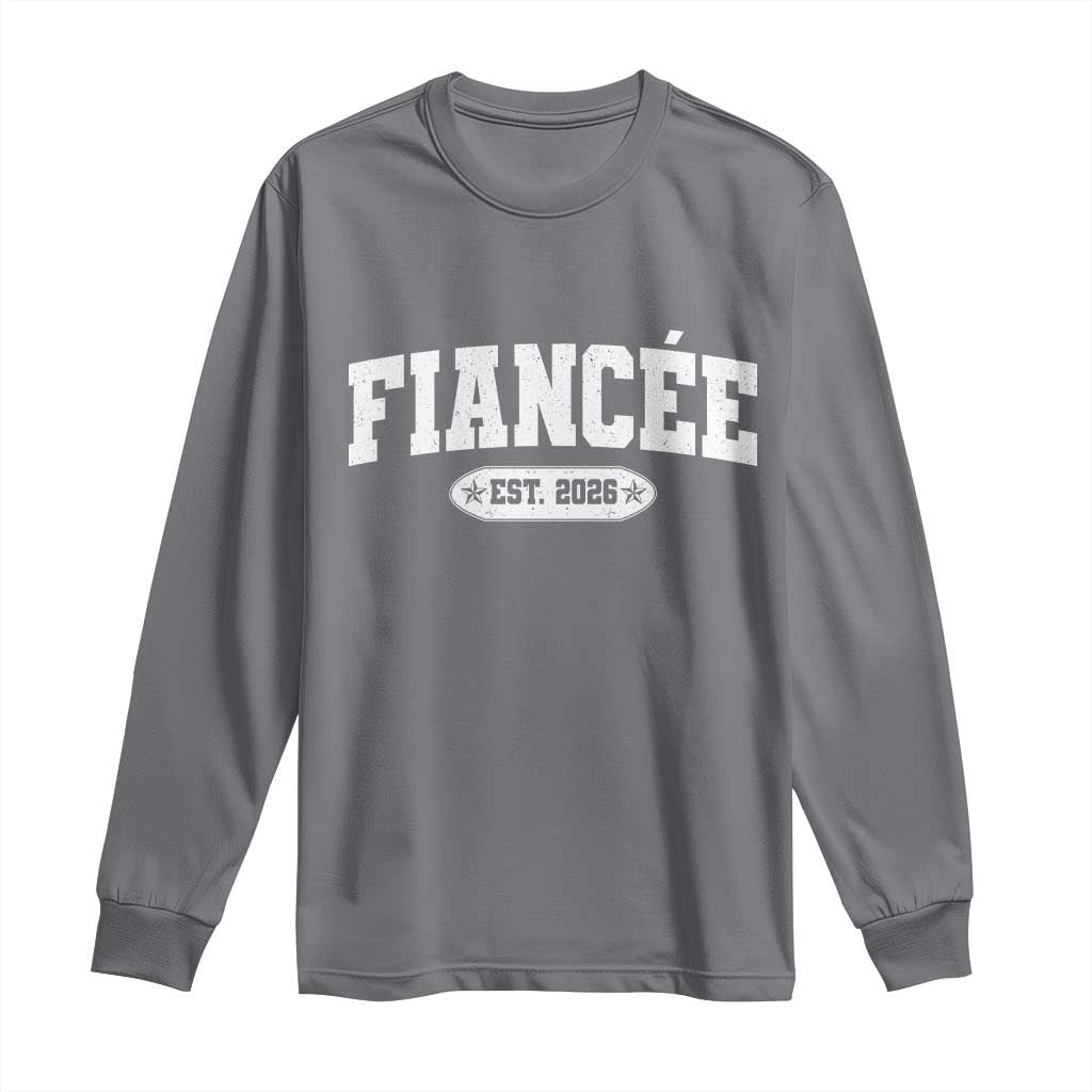 Fiancee Est 2026 Long Sleeve Shirt Future Mrs. and Mr. Bridal Shower Engagement Gift