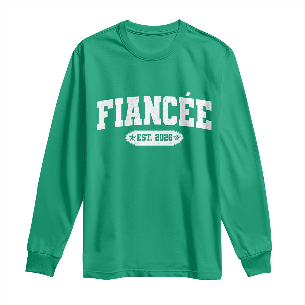 Fiancee Est 2026 Long Sleeve Shirt Future Mrs. and Mr. Bridal Shower Engagement Gift