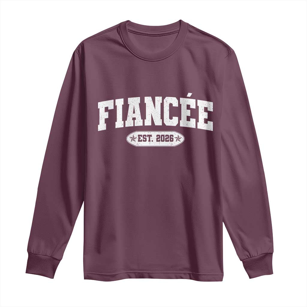 Fiancee Est 2026 Long Sleeve Shirt Future Mrs. and Mr. Bridal Shower Engagement Gift