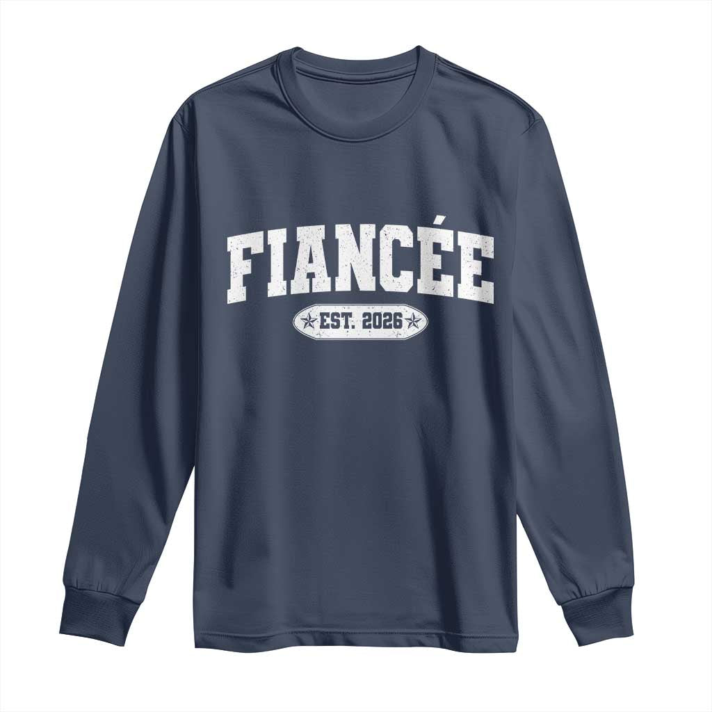 Fiancee Est 2026 Long Sleeve Shirt Future Mrs. and Mr. Bridal Shower Engagement Gift